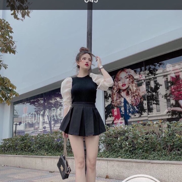 Chân váy xếp ly kèm quần siêu xinh siêu rẻ