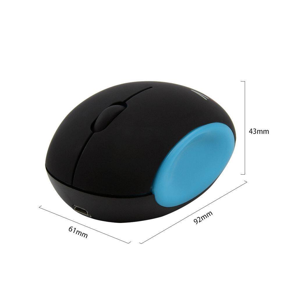 Chuột Quang Không Dây 2.4G 1600 DPI Hình Mặt Cười Dễ Thương