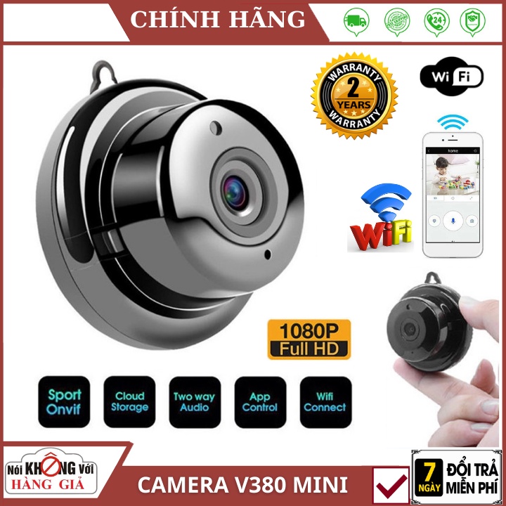 Camera Wifi giám sám sát không Dây Camera Giám sát HD 1080P V380 - bảo hành 24 tháng