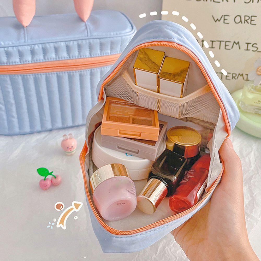 Preston Túi Đựng Mỹ Phẩm Hình Tam Giác / Vuông Màu Tương Phản Đa Năng Thời Trang Cho Nữ