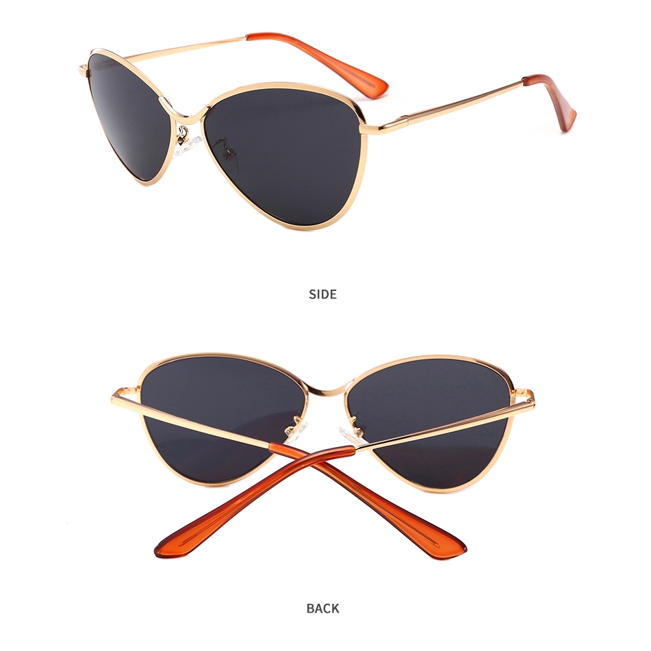 Kính mát SAMJUNE gọng tam giác phong cách hoài cổ thời trang cho nữ