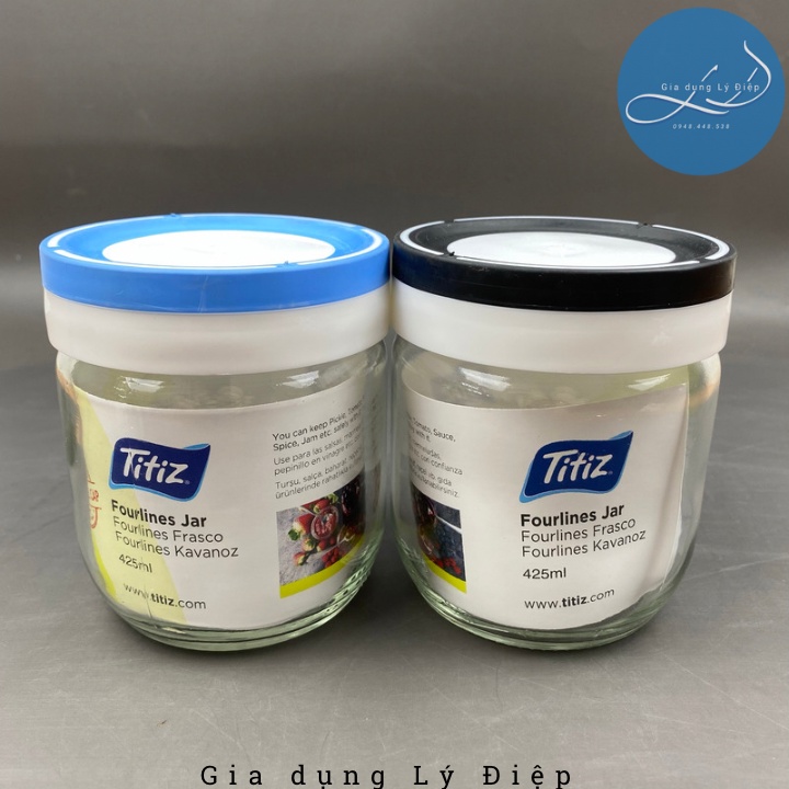Hũ thuỷ tinh đựng gia vị titiz dung tích 425ml