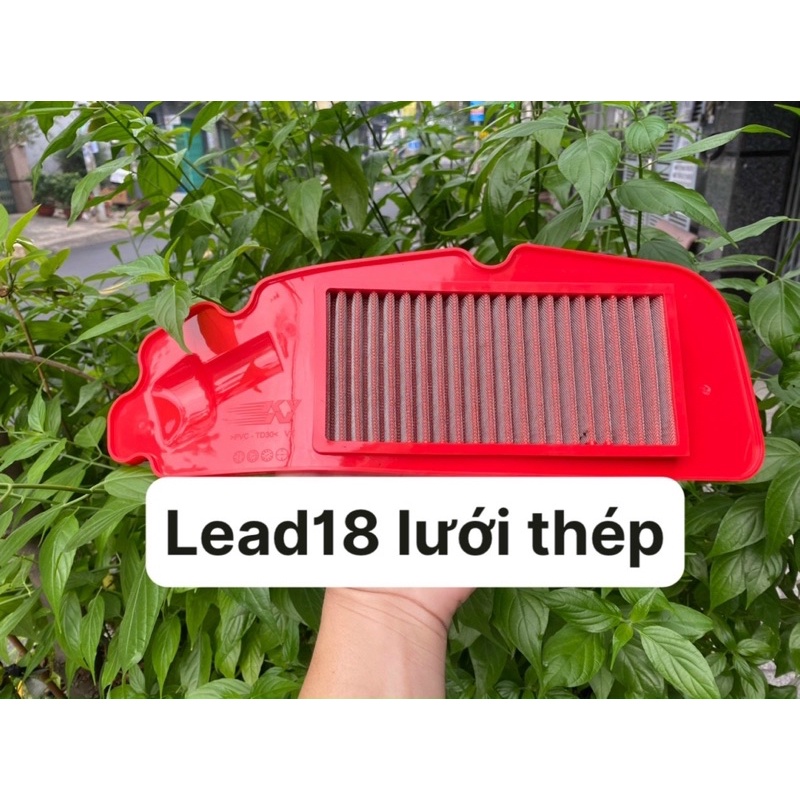 Ốp Pô E &amp; Lọc Gió Thép LEAD 2018-2021Đời Mới