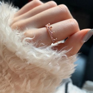 Nhẫn Pandora Mạ Bạc S925 Hình Vương Miện Đính Đá
