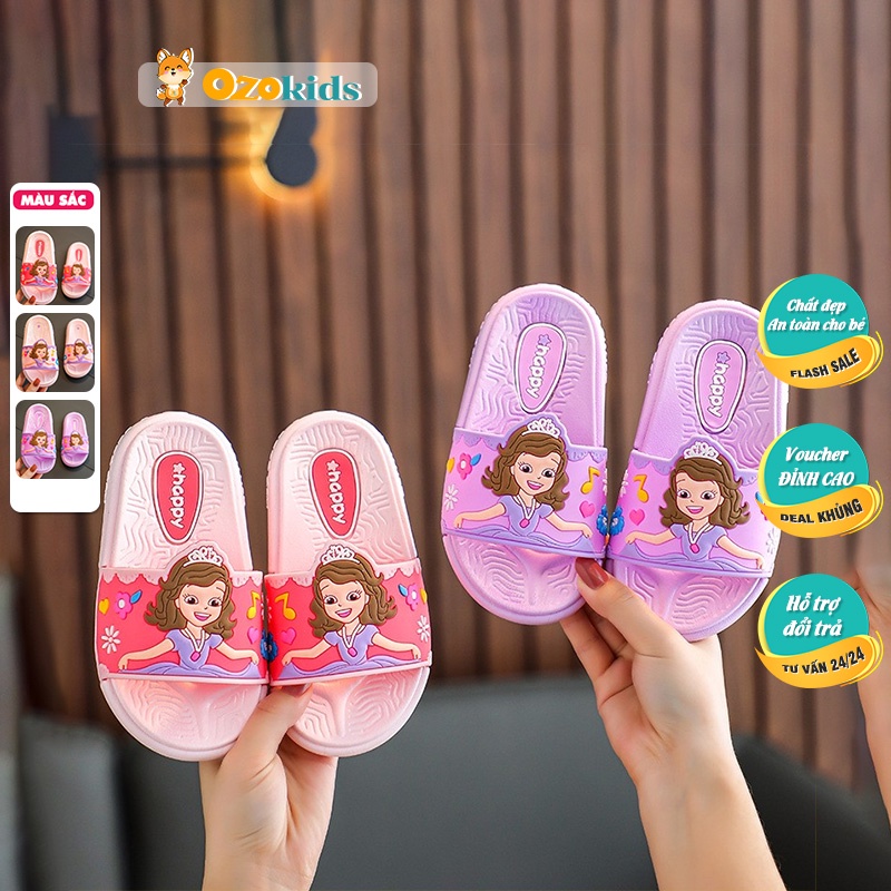 Dép cho bé gái đi mùa hè chống trơn trượt D0104003 (Size 24/25 - size 36/37)