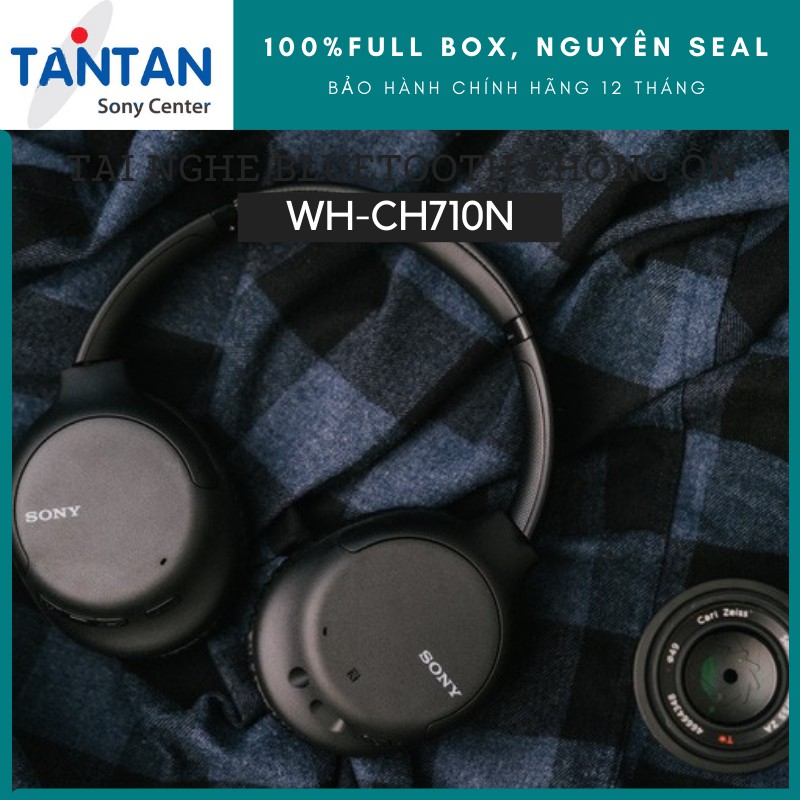 Tai nghe On-ear BLUETOOTH CHỐNG ỒN Sony WH-CH710N | Noise Cancelling - Bluetooth 5.0 - NFC - Pin:35h - Cắm dây - Micro