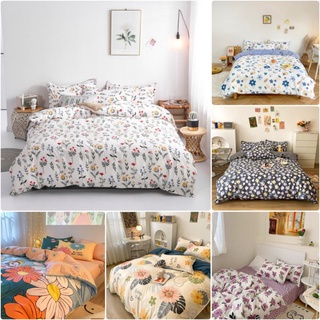 Bộ Chăn Ga Gối Cotton Poly Mẫu Hoa Nhập Khẩu Mới