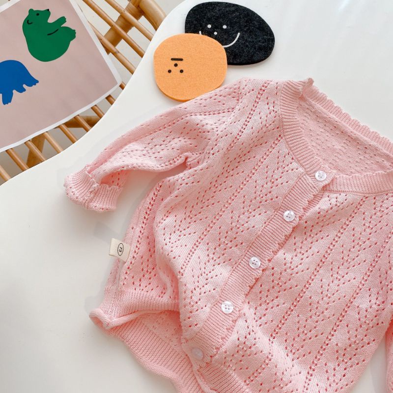 Áo cadigan bé gái