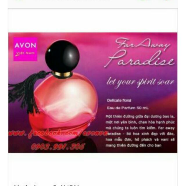 Nước  hoa Avon farway