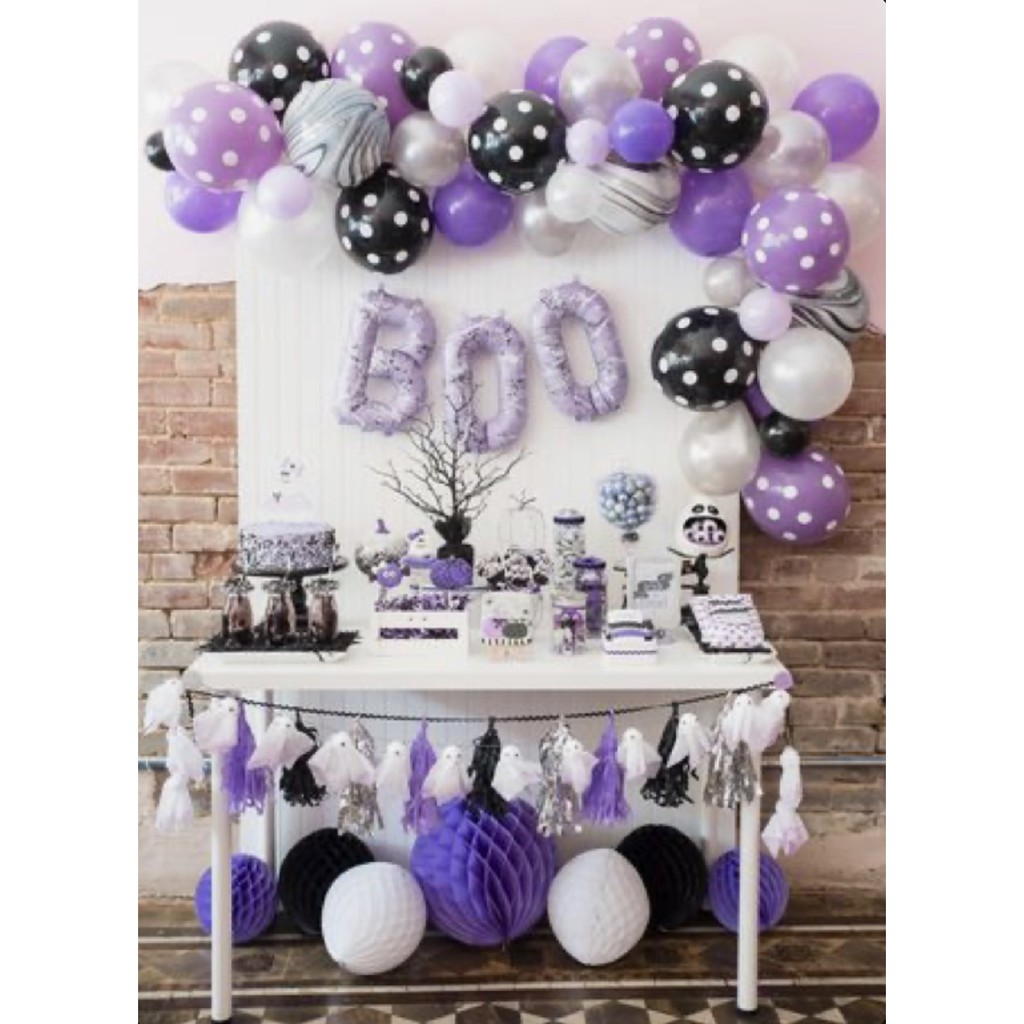 set 50 bong bóng tiệc halloween