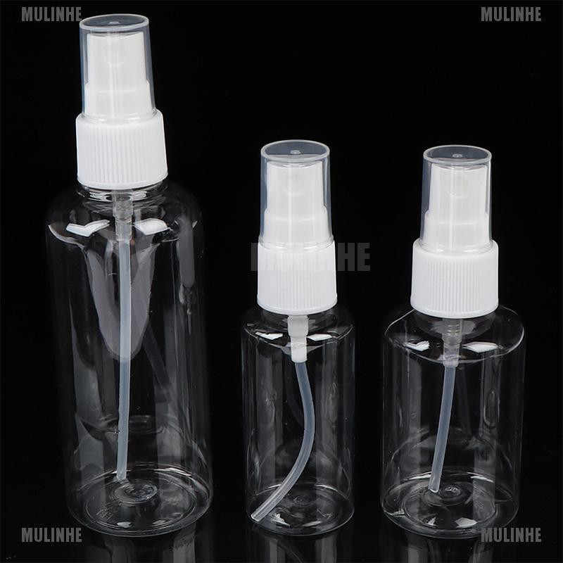 Bình Xịt Rỗng Trong Suốt Dung Tích 30 / 50 / 100ML Dùng Chiết Mỹ Phẩm Khi Đi Du Lịch