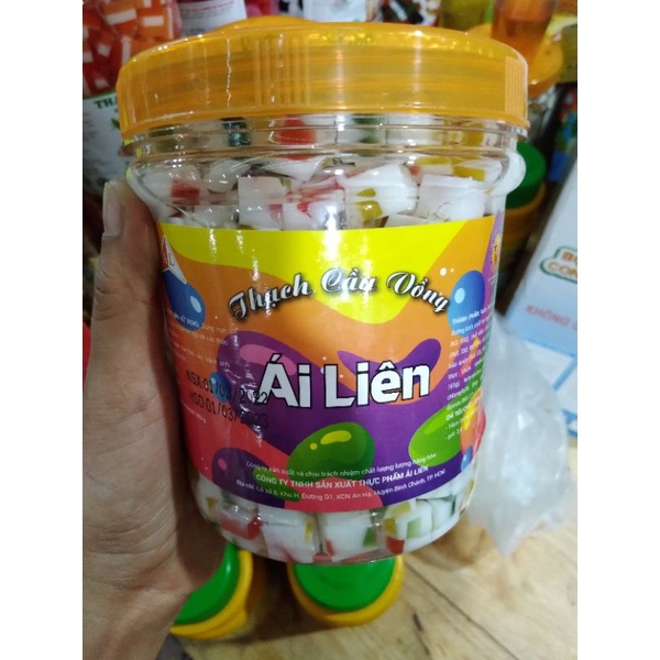Thạch thủy tinh Ái Liên topping cho trà sữa