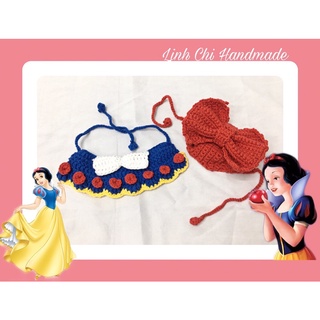 Handmade yếm len và mũ cho pet