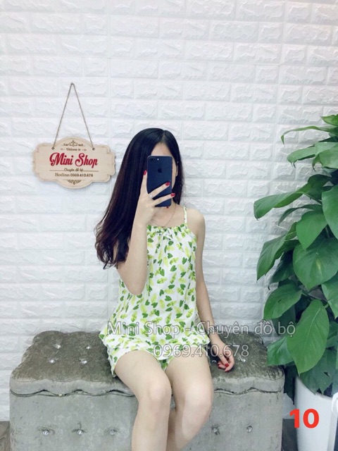 [Xả Hàng giá Shock] BỘ NGỦ 2 DÂY CHẤT KATE THÁI