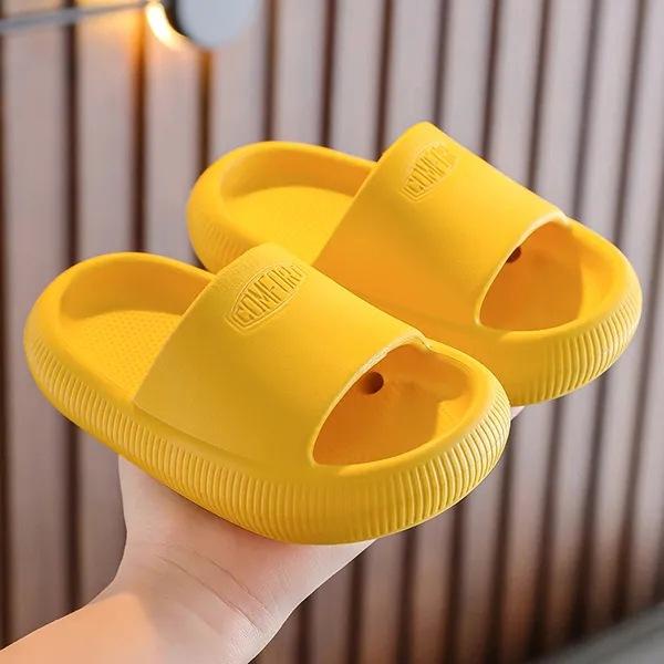 Dép đi trong nhà kiểu dáng basic- Dép lê trẻ em đế đúc bánh mì