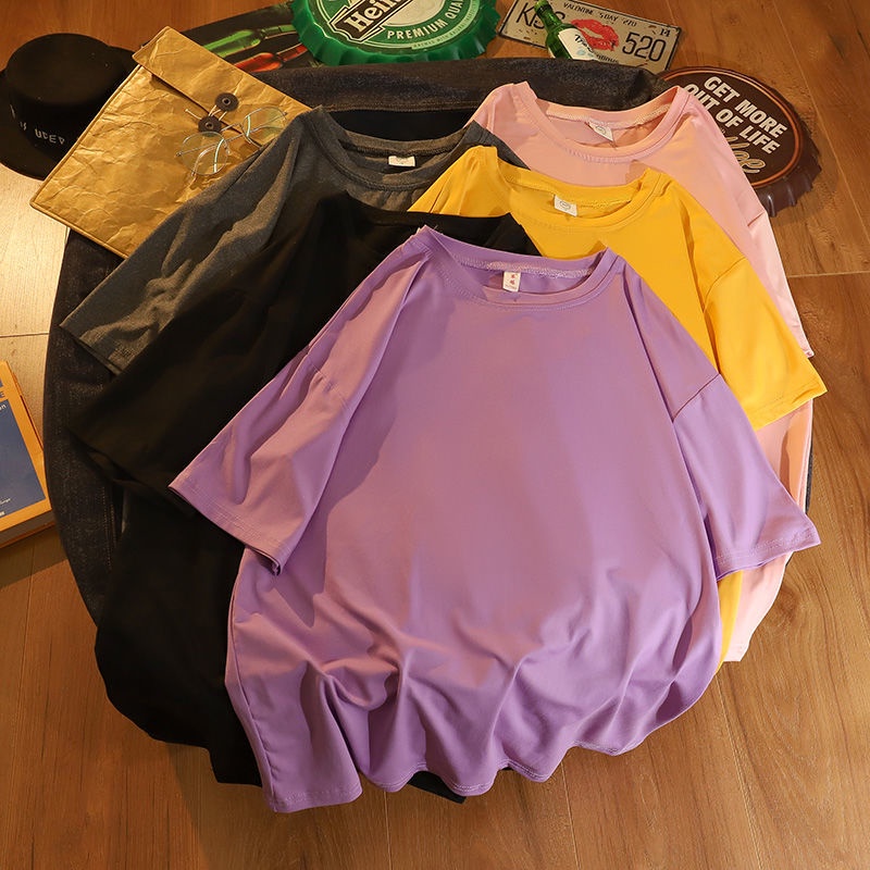 Áo Thun Nữ Màu Sắc Đơn Giản Thời Trang