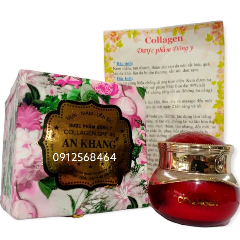Kem Dược Phẩm Đông Y Collagen An Khang Ngăn Ngừa Mụn Thâm Sẹo