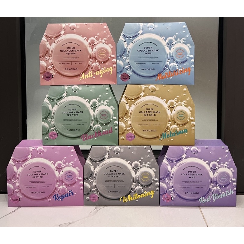 Mặt Nạ Banobagi Super Collagen Mask Mẫu mới 2022 - Full 7 Màu