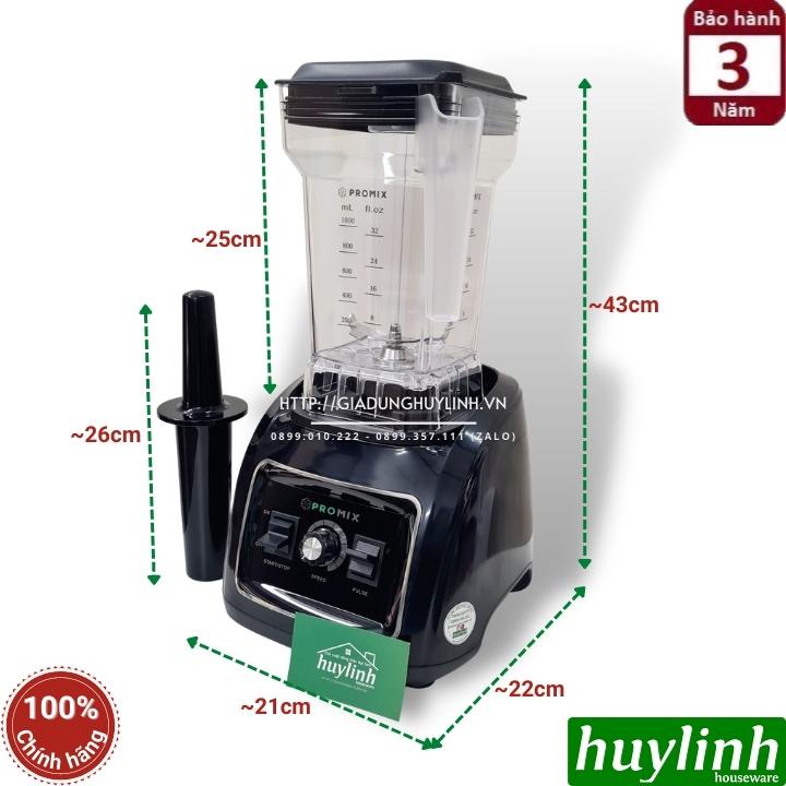 Máy xay sinh tố công nghiệp Promix PM-819B - Dung tích 1.5 lít - Công suất 1300W - Dùng cho quán kinh doanh - xay đá tốt