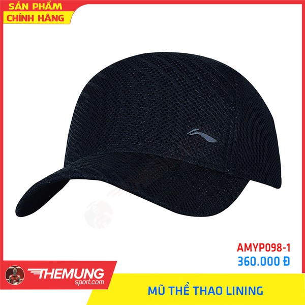 Mũ Thể Thao LiNing AMYP098-1 Đen