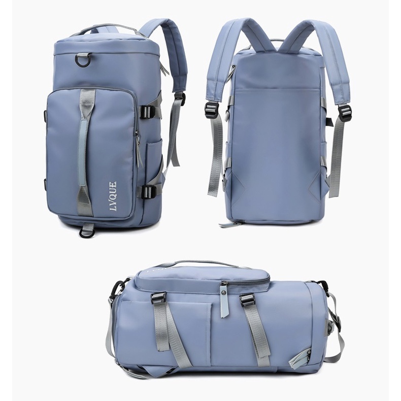 Balo Du Lịch Unisex Có Ngăn Để Giày, Vải Dù Chống Nước Sarus Crane SC03