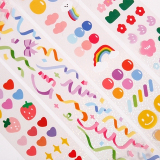 1 Pcs Cute Sticker Glitter Stickers Diary Scrapbook Decor