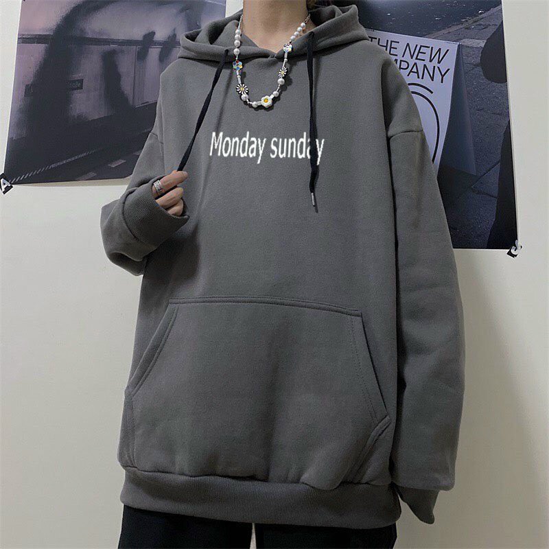 Áo hoodie nỉ mềm mịn tay phối