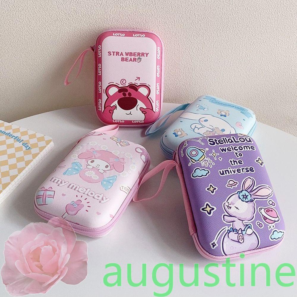 Hộp Đựng Tai Nghe Nhét Tai Chống Rơi Hình Cậu Bé Bút Chì Shin-chan Kirby Có Dây Khóa Kéo Cổng USB Cứng