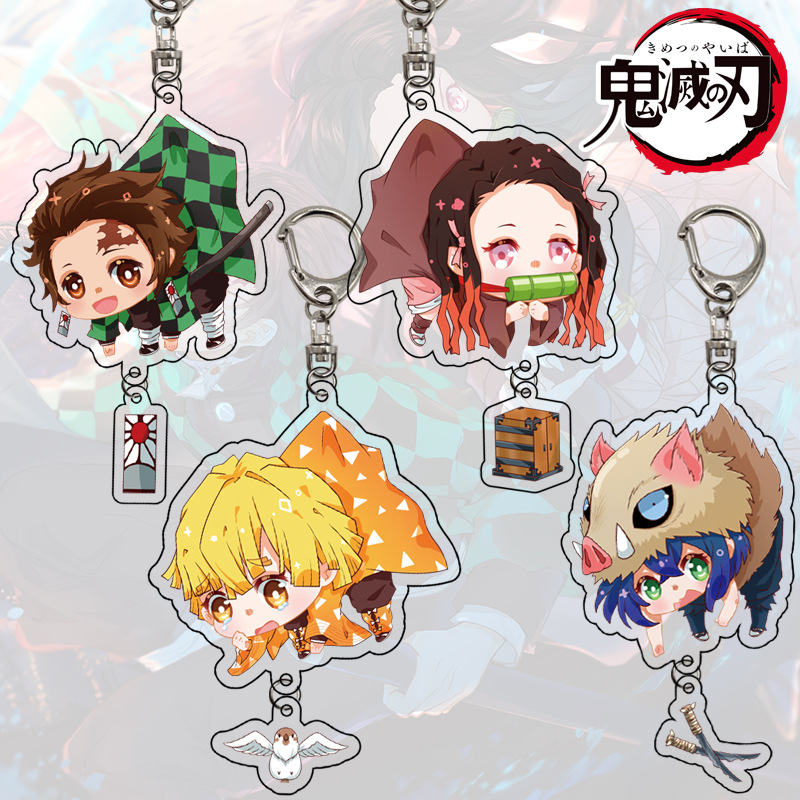 Mới Móc Khóa Nhựa Acrylic Họa Tiết Anime Demon Slayer Độc Đáo