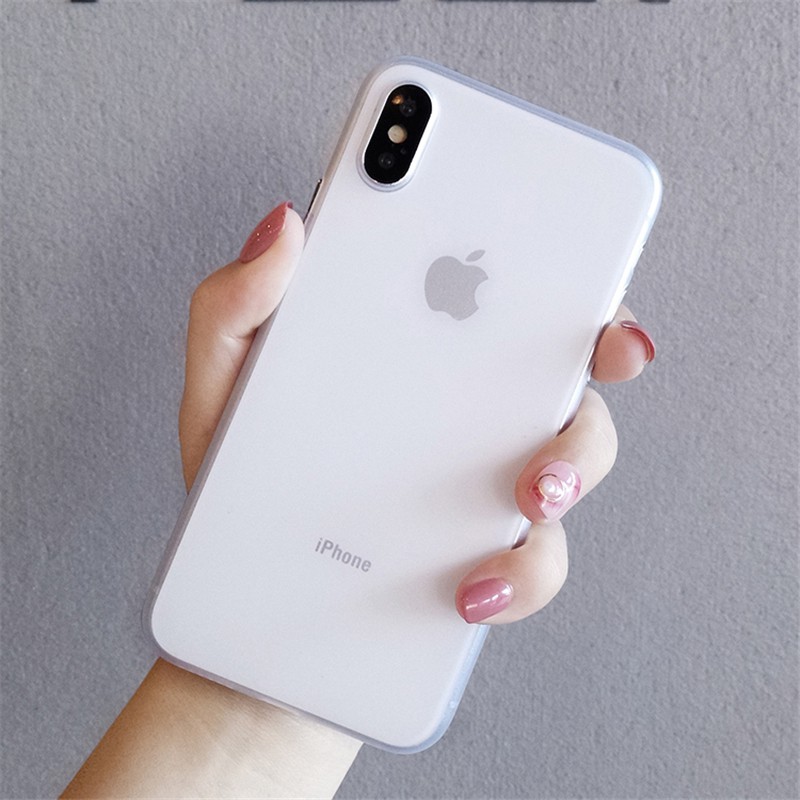 Simple transparent ultra-thin phone case for iPhone 6 6s 7 8 Plus X Xr Xs Max 11 Pro max