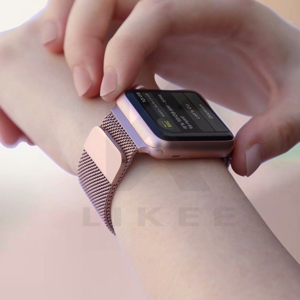 Dây Đeo Inox Cho Đồng Hồ Thông Minh Apple Watch Milanese Band 38 / 40 / 41mm 42 / 44 / 45mm 8 7 6 5 4 3 2 1 6 T500