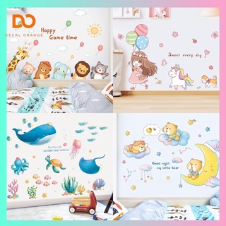 Decal dán tường, Giấy dán tường cao cấp hình hoạt hình cho bé