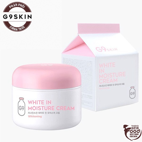 [SALE25]  tuan203 [Best Seller] Kem Dưỡng Trắng Da, Cấp Ẩm Sâu G9SKIN White In Moisture Cream 100g tuan203