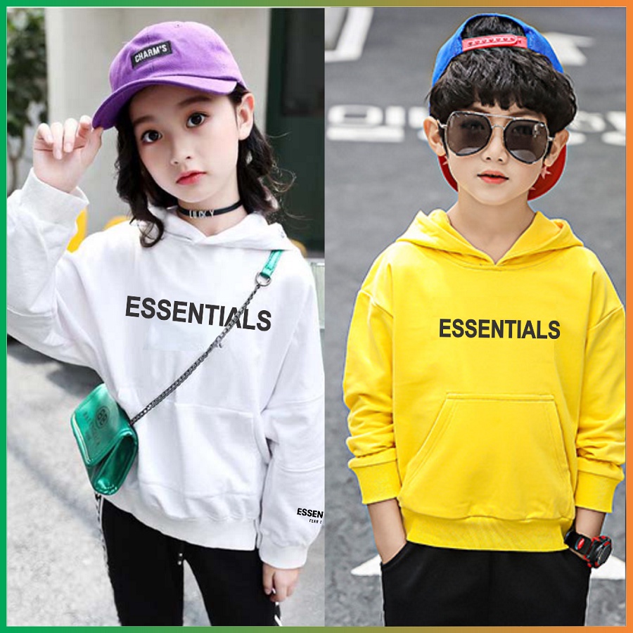 Áo nỉ hoodie Essentials In 3D cao cấp, áo nỉ bông đủ size từ 15-85kg