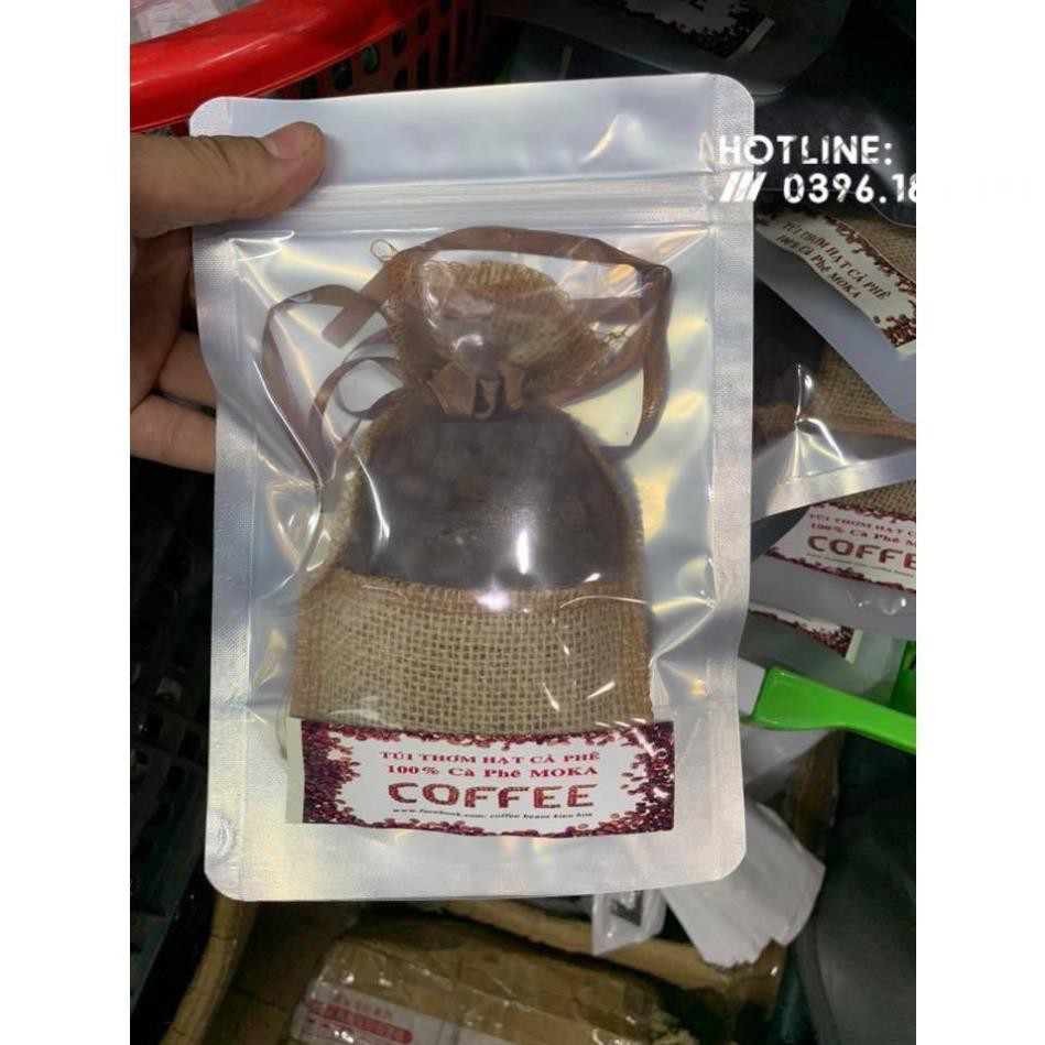 [Giảm giá]  Túi thơm hạt cafe Moka nguyên chất