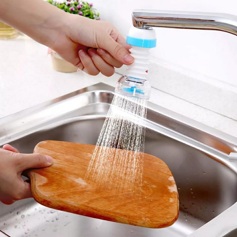 Đầu nối vòi nước bồn rửa chén bát xoay 360 độ, đầu nói vòi phun nước tăng áp đa năng