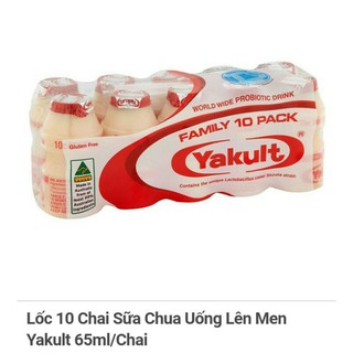 Sữa Uống Lên Men Yakult Chai 65ml Lốc 5/ lốc 10