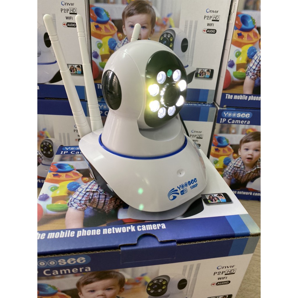 Camera Yoosee 3 râu 2.0 - Full HD 1080P kèm thẻ nhớ Yoosee  64GB - Camera Yoosee wifi | Bảo hành 6 Tháng | BigBuy360 - bigbuy360.vn