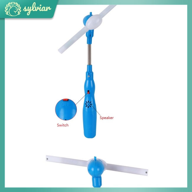 [sylviar] Đồ Chơi Chong Chóng Có Đèn LED Và Nhạc Hình Cối Xay Gió Cổ Điển Cho Trẻ Em