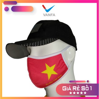 Khẩu trang lá cờ việt nam 3 lớp kháng khuẩn