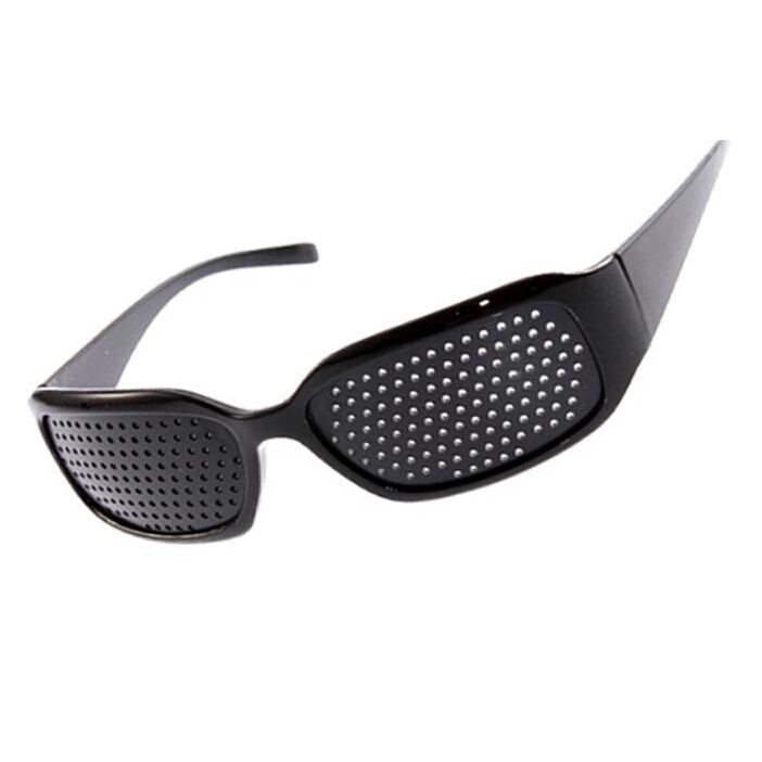 Kính tập mắt Pinhole Glasses - tặng kèm hộp kính thời trang bảo vệ kính + kèm file hướng dẫn tập mắt