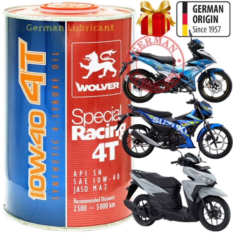 [GERMCBACK] [VOUCHER] Dầu Wolver Special Racing 10W40 SN German Lubricant