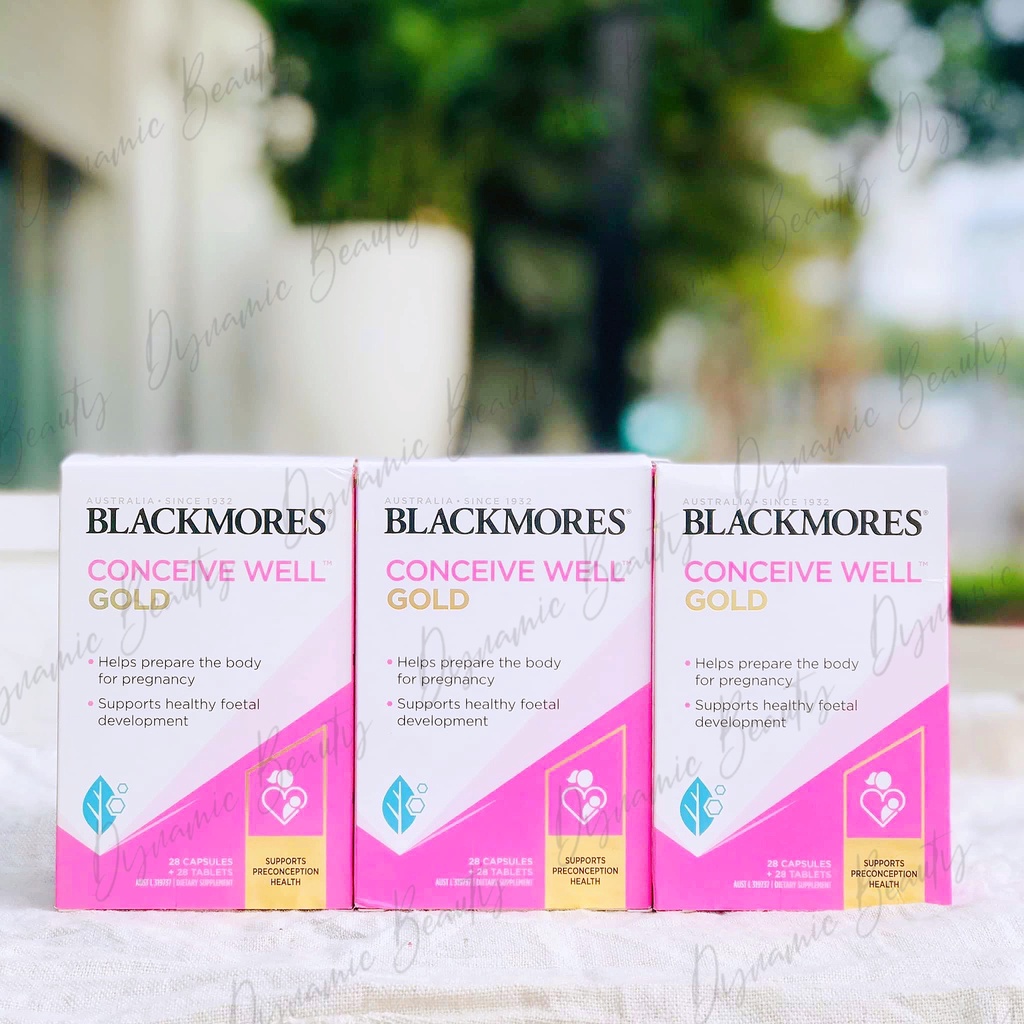 [Hàng chuẩn Úc] Viên uống Blackmores conceive well gold 56 viên hỗ trợ tăng khả năng thụ thai cho nữ của Úc