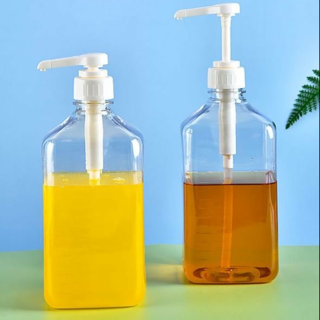 BÌNH NHỰA  1600 ML CÓ VÒI BƠM 10CC