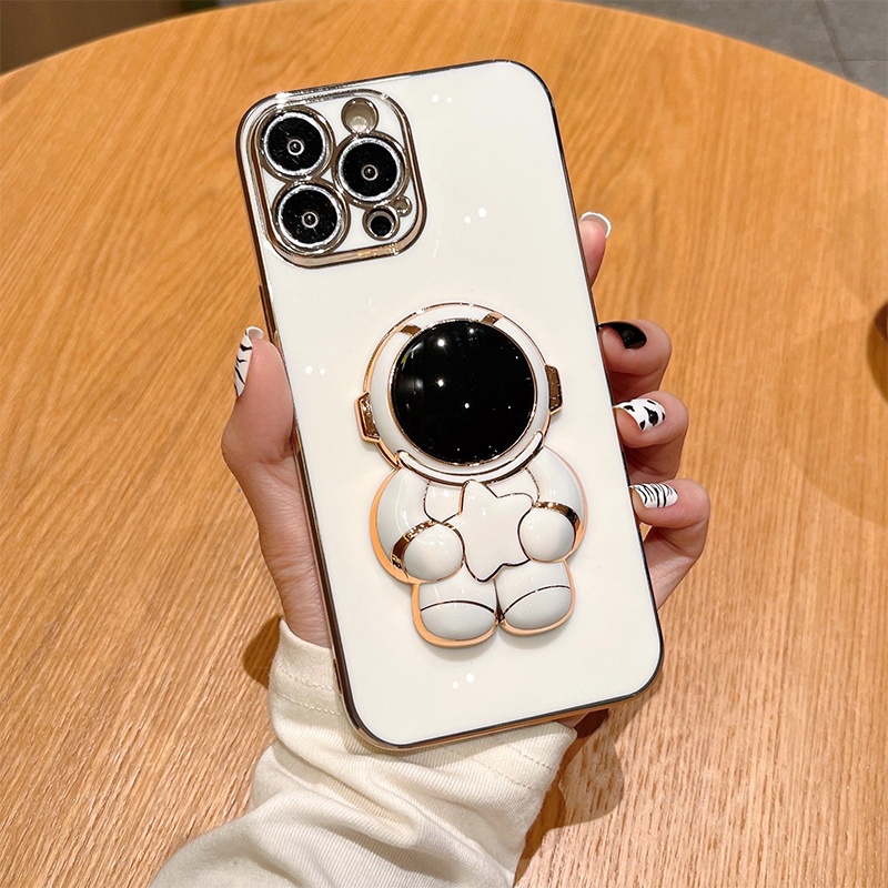 Ốp Điện Thoại Chống Sốc in Hình Phi Hành Gia 3d Cho iPhone 6 plus 6s plus 7 plus 8 plus xs max xr 11 pro max 12 pro max 13 pro max