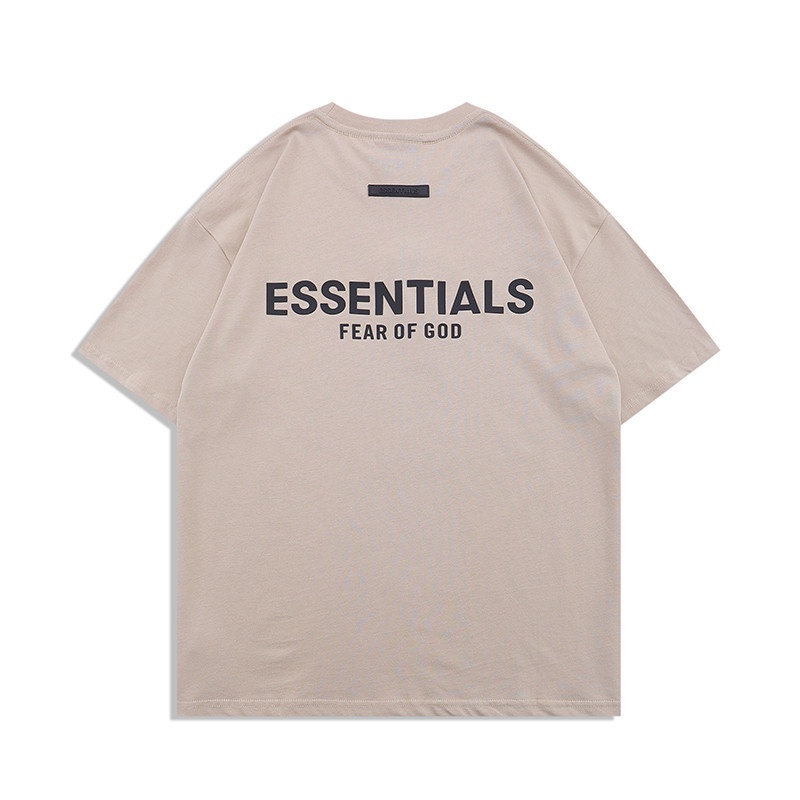 Áo thun tay ngắn in chữ ITEM ESSENTIALS thời trang cho nam nữ