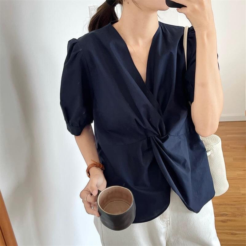 HOT TREND  Áo kiểu Vintage vặn eo [ FREESHIP] chất liệu thô mềm ( kèm ảnh thật) siêu xinh phù hợp đi làm đi chơi
