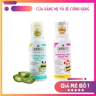 Xịt vệ sinh mũi Zarbee cho bé 88ml