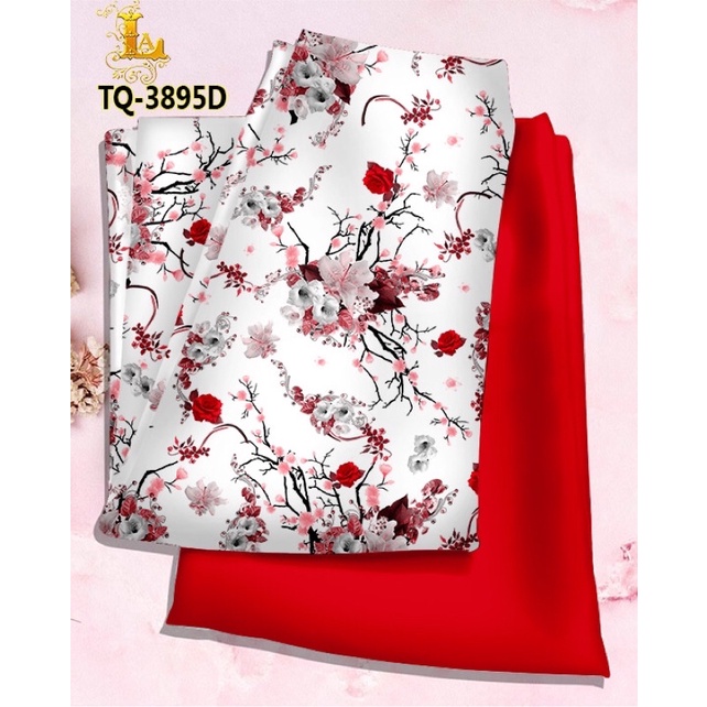 Vải áo dài hoa nhí