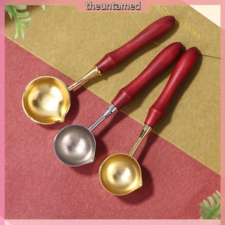 Muỗng nung chảy sáp tem có tay cầm gỗ chất lượng cao
